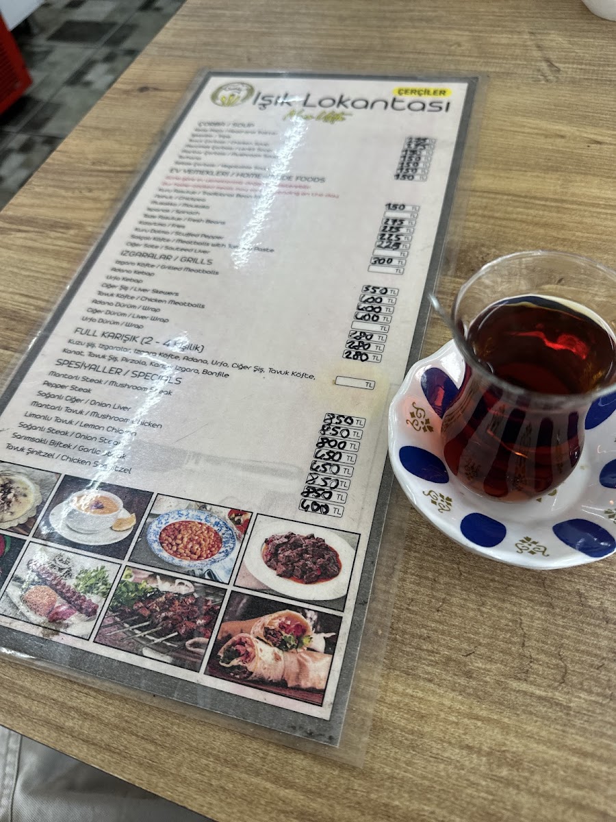 Menu Işık Lokantası Çerçiler-9